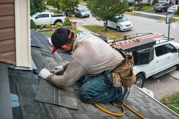 Professional Roof Leak Repair technician working in Friesland, WI
